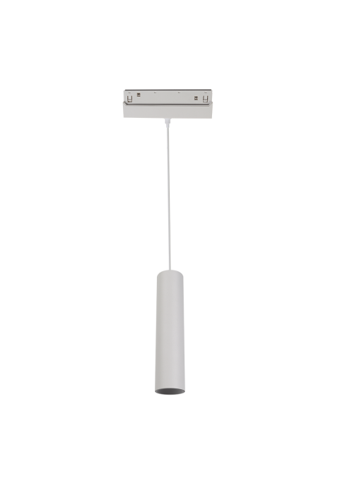 LED ПЕНДЕЛ ЗА МАГНИТНА ШИНА ACA LIGHTING / MATTE WHITE MAGNETIC PENDANT LUMINAIRE 48V DC 9W 4000K 1030LM 36° OSRAM RA90 Φ50*220MM