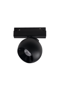 LED ПРОЖЕКТОР ЗА МАГНИТНА ШИНА ACA LIGHTING / MATTE BLACK MAGNETIC SPOT 48V DC 12W 3000K 1000LM 36° OSRAM RA90 Φ100*134MM