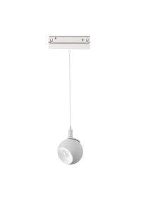 LED ПЕНДЕЛ ЗА МАГНИТНА ШИНА ACA LIGHTING / MATTE WHITE MAGNETIC PENDANT LUMINAIRE 48V DC 12W 4000K 1050LM 36° OSRAM RA90 Φ100*134MM