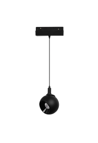 LED ПЕНДЕЛ ЗА МАГНИТНА ШИНА ACA LIGHTING / MATTE BLACK MAGNETIC PENDANT LUMINAIRE 48V DC 12W 3000K 1000LM 36° OSRAM RA90 Φ100*134MM
