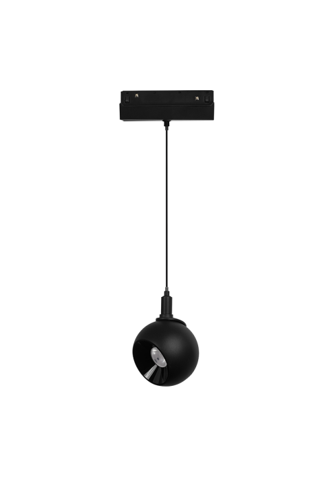LED ПЕНДЕЛ ЗА МАГНИТНА ШИНА ACA LIGHTING / MATTE BLACK MAGNETIC PENDANT LUMINAIRE 48V DC 12W 4000K 1050LM 36° OSRAM RA90 Φ100*134MM