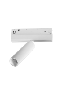 LED ПРОЖЕКТОР ЗА МАГНИТНА ШИНА ACA LIGHTING / MATTE WHITE MAGNETIC MINI SPOT 48V DC 8W 4000K 850LM 24° OSRAM RA90 Φ30*110MM