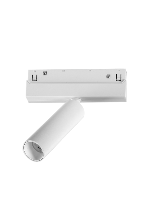 LED ПРОЖЕКТОР ЗА МАГНИТНА ШИНА ACA LIGHTING / MATTE WHITE MAGNETIC MINI SPOT 48V DC 8W 4000K 850LM 24° OSRAM RA90 Φ30*110MM
