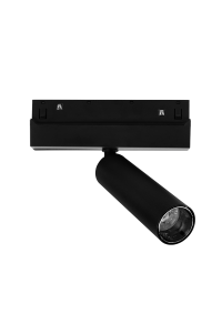 LED ПРОЖЕКТОР ЗА МАГНИТНА ШИНА ACA LIGHTING / MATTE BLACK MAGNETIC MINI SPOT 48V DC 8W 4000K 850LM 24° OSRAM RA90 Φ30*110MM