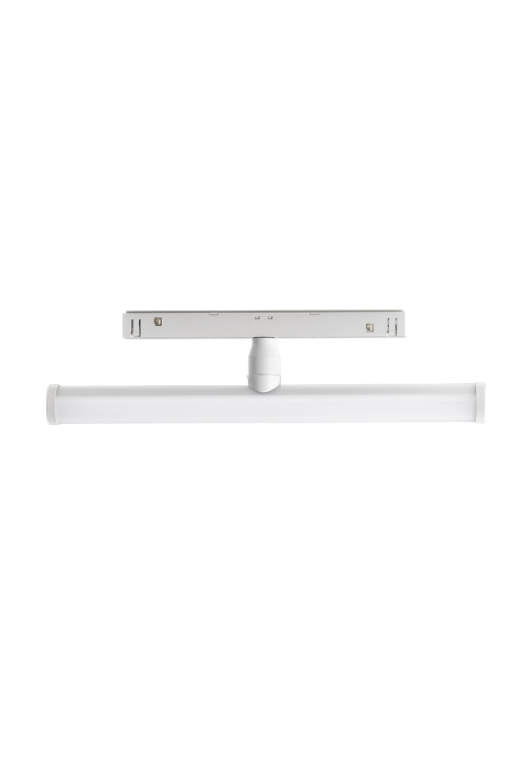 MATTE WHITE MAGNETIC LUMINAIRE 48V DC 6W 4000K 600LM 150° Χ 100° OSRAM RA90 Φ28Χ300MM