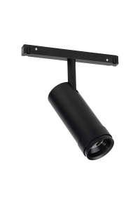 MATTE BLACK MAGNETIC ZOOMABLE SPOT 48V DC 20W 4000K 1680LM MAX. 20-50° OSRAM RA90 Φ58*152MM