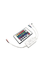 MINI RGB LED CONTROLLER 6A 72W/12V 144W/24V & IR REMOTE