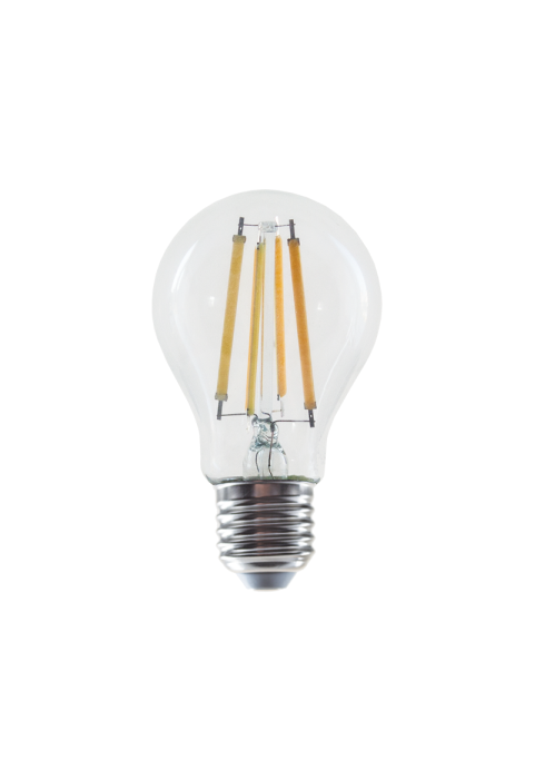 LED FILAMENT E27 A60 10W 6500K 230V AC 1300LM RA80 30000H 360°