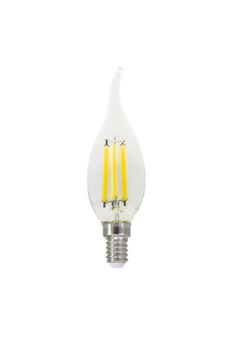 LED FILAMENT E14 C35 6W TIP 2700K 230V AC 760LM RA80 30000H 360°
