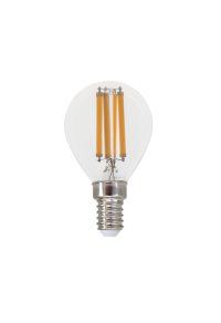 LED FILAMENT E14 G45 6W 4000K 230V AC 770LM RA80 30000H 360°