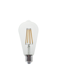 LED FILAMENT E27 ST64  6W 4000K 230V AC 830LM RA80 30000H 360°