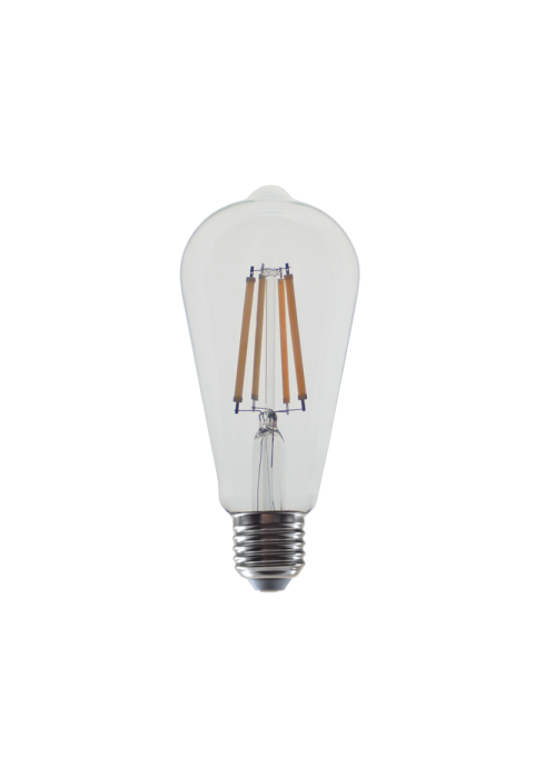 LED FILAMENT E27 ST64  10W 2700K 230V AC 1220LM RA80 30000H 360°