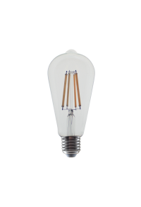 LED FILAMENT E27 ST64  10W 4000K 230V AC 1260LM RA80 30000H 360°