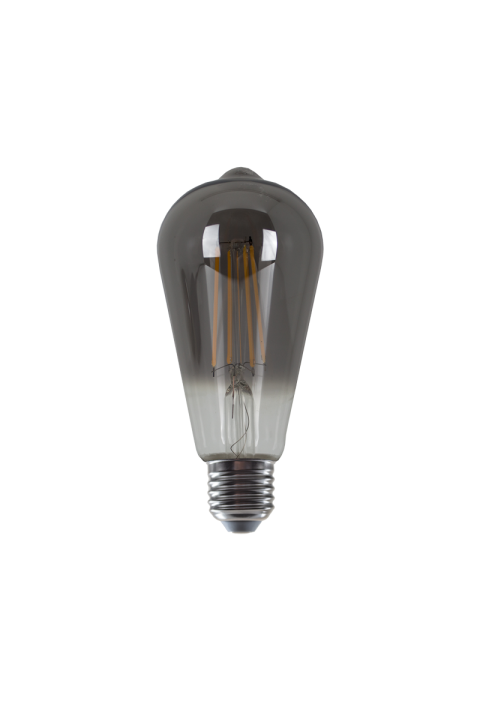 LED FILAMENT E27 ST64 8W SMOKE 1800K 230V AC 400LM RA80 30000H 360°