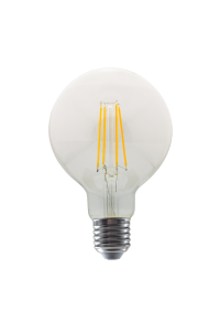 LED FILAMENT E27 G95 8W 2700K 230V AC 980LM RA80 30000H 360°