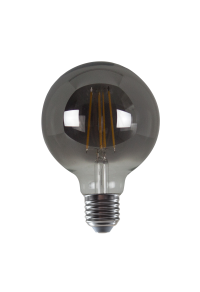 LED FILAMENT E27 G95 8W SMOKE 1800K 230V AC 400LM RA80 30000H 360°