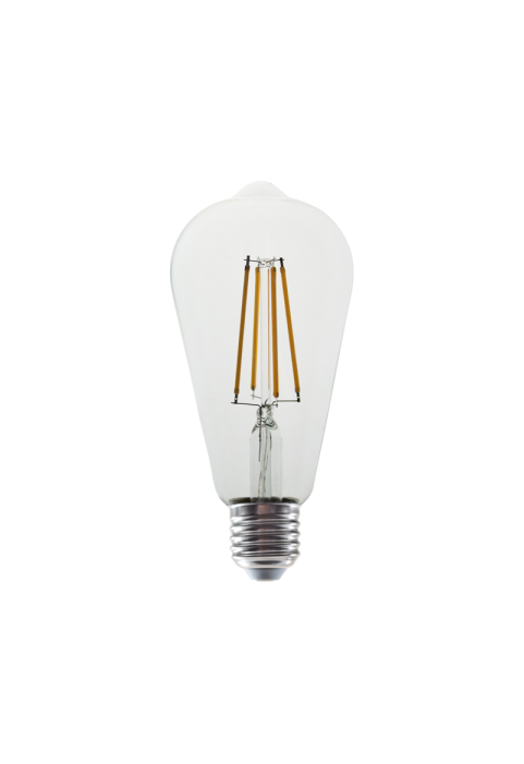 LED FILAMENT E27 DIM ST64  8W 4000K 230V AC 1010LM RA80 30000H 360°