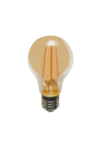 LED FILAMENT E27 STEP-DIM A60 8W AMBER 2700K 230V AC 940LM RA80 30000H 360°