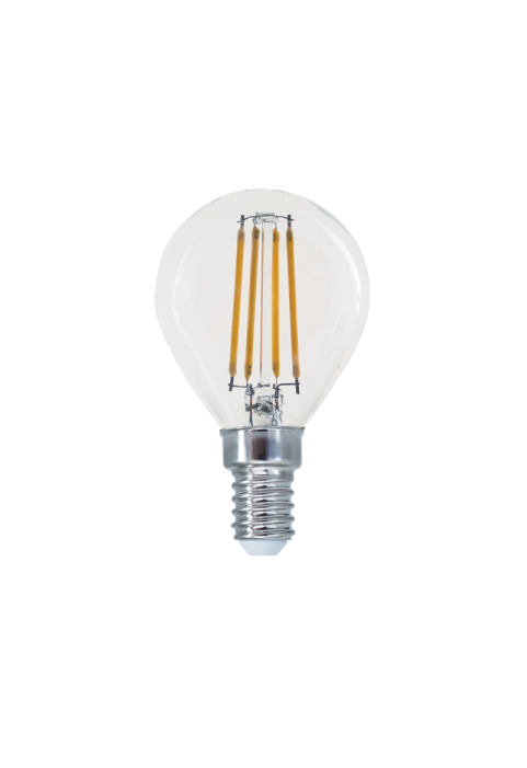 LED FILAMENT E14 STEP-DIM G45 4W 2700K 230V AC 570LM RA80 30000H 360°