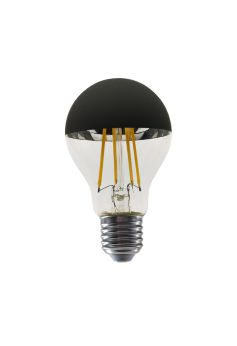 LED FILAMENT E27 DIM A60 BLACK 8W 2700K 230V AC 900LM RA80 30000H 180°