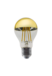 LED FILAMENT E27 DIM A60 GOLD 8W 2700K 230V AC 900LM RA80 30000H 180°