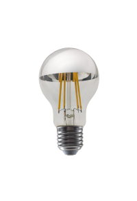 LED FILAMENT E27 DIM A60 SILVER 8W 2700K 230V AC 900LM RA80 30000H 180°