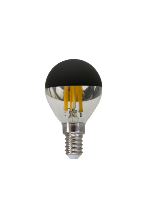 LED FILAMENT E14 DIM G45 BLACK 5W 2700K 230V AC 620LM RA80 30000H 180°