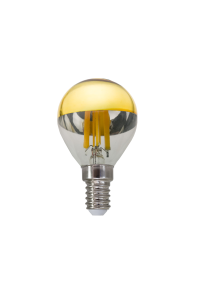 LED FILAMENT E14 DIM G45 GOLD 5W 2700K 230V AC 620LM RA80 30000H 180°