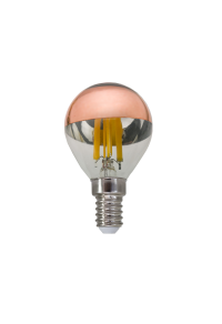 LED FILAMENT E14 DIM G45 ROSE GOLD 5W 2700K 230V AC 620LM RA80 30000H 180°