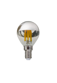 LED FILAMENT E14 DIM G45 SILVER 5W 2700K 230V AC 620LM RA80 30000H 180°