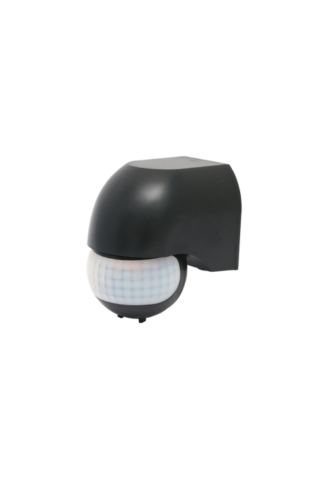 MOTION DETECTOR INFRARED WALL MOUNTED 230V IP44 180° ~12m MAX BLACK