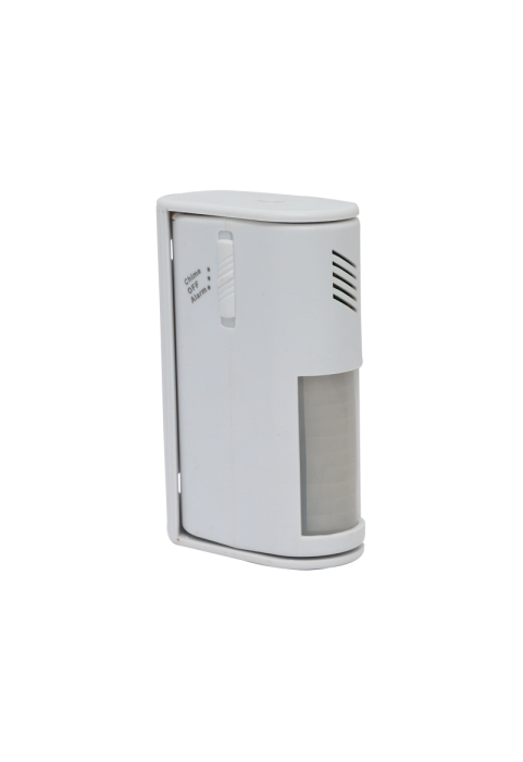 WIRELESS DOORBELL WITH PRESENSE DETECTOR 9VDC BAT ≥70DB ALARM/OFF/CHIME IP20