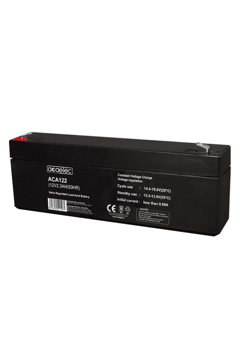 BATTERY AGM VRLA 12V 2.3AH/20HR (F1 terminal)