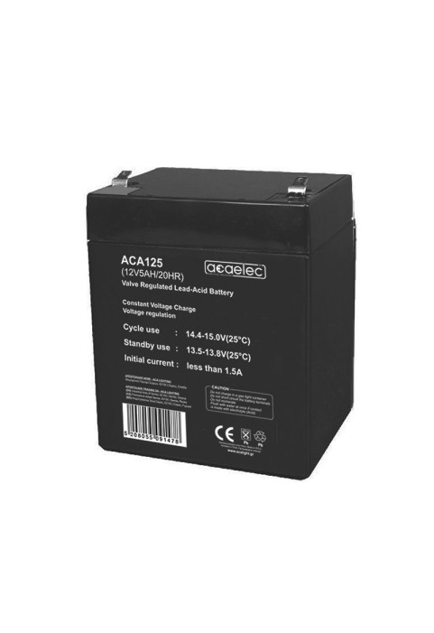 BATTERY AGM VRLA 12V 5AH/20HR (F1 terminal)