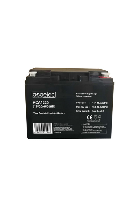 BATTERY AGM VRLA 12V 20AH/20HR (M5 terminal)