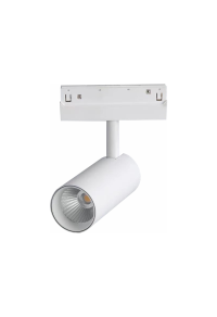20W LED ПРОЖЕКТОР ЗА МАГНИТНА ШИНА ACA LIGHTING / MATTE WHITE MAGNETIC SPOT 48V DC 20W 3000K 1400LM 36° OSRAM RA90 Φ60*145MM