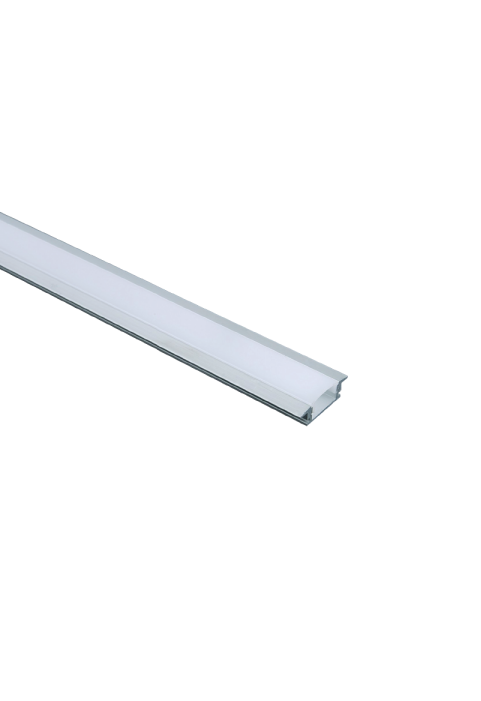 MINI RECESSED ALUMINUM PROFILE WITH OPAL COVER 2m/pc