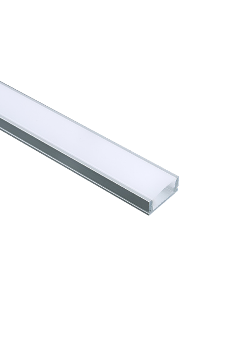 MINI CEILING/WALL ALUMINUM PROFILE WITH OPAL COVER 2m/pc