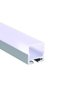PEND ALUMINUM PROFILE WITH OPAL PC DIFFUSER 2m/pc