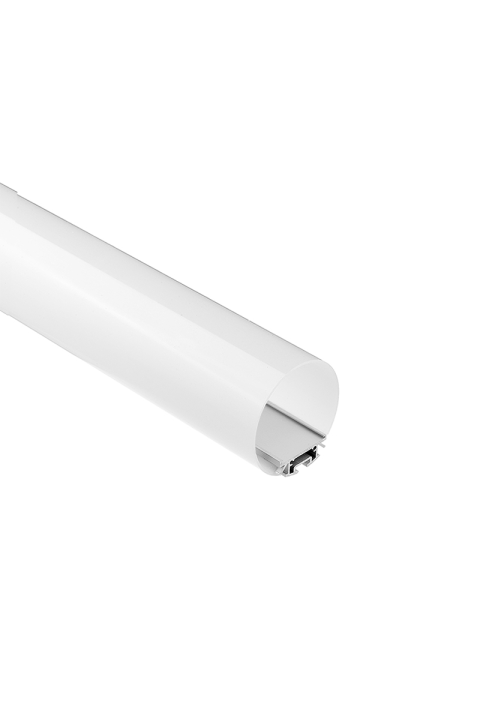 VELOR MINI ALUMINUM PROFILE WITH PC OPAL DIFFUSER Φ60 2m/pc