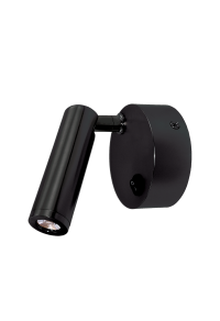 LED WALL LAMP 3W ΜΑΤT BLACK PORTABLE 50° 210Lm 4.000Κ 230V INYOKA2