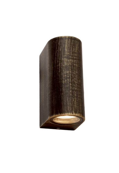 GU10 WALL LUMINAIRE PLASTIC 230V AC RUST IP65 MAX.2X3W LED