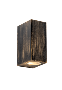 GU10 WALL LUMINAIRE PLASTIC 230V AC RUST IP65 MAX.2X3W LED
