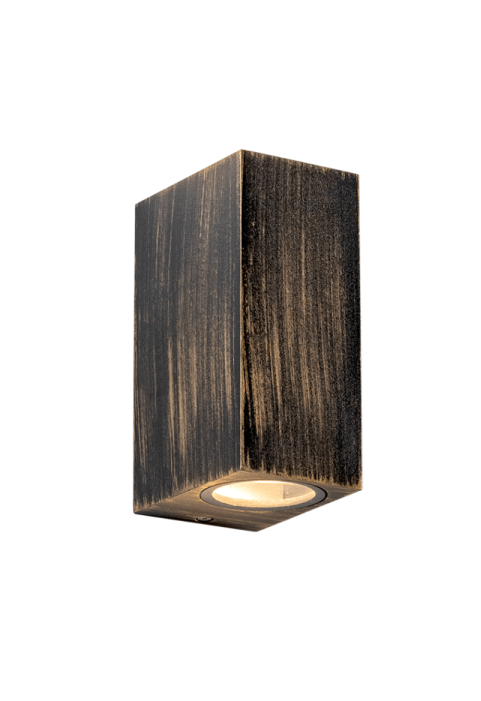 GU10 WALL LUMINAIRE PLASTIC 230V AC RUST IP65 MAX.2X3W LED