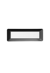 LED WALL RECTANGLE LUMINAIRE DARK GREY 230V AC IP65 4W 3000K 290LM RA80