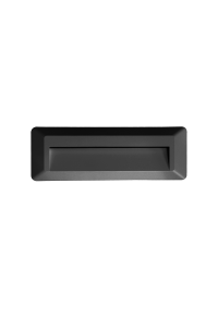 LED WALL RECTANGLE LUMINAIRE DARK GREY 230V AC IP65 2W 3000K 100LM RA80