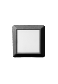 LED WALL SQUARE LUMINAIRE DARK GREY 230V AC IP65 4W 3000K 270LM RA80