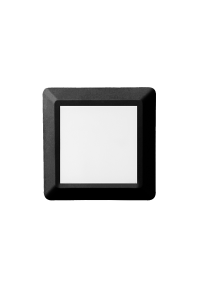 LED WALL SQUARE LUMINAIRE BLACK 230V AC IP65 4W 3000K 270LM RA80