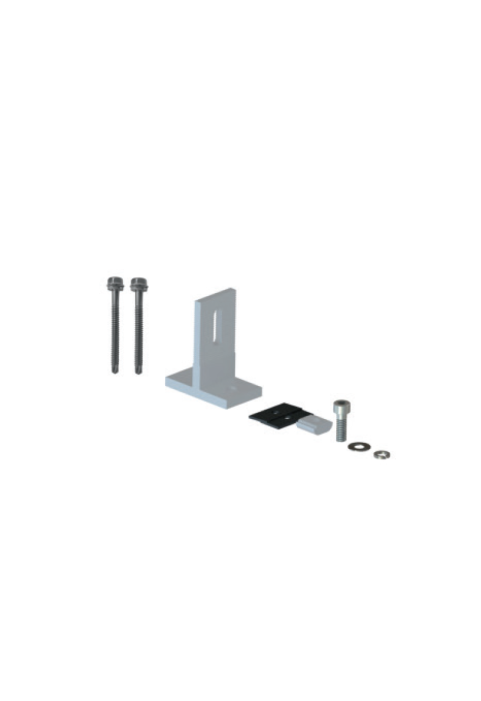 INSTALLATION BASE OF PV PANEL ON INDUSTRIAL ROOFTOP TYPE T SET WITH SCREWS