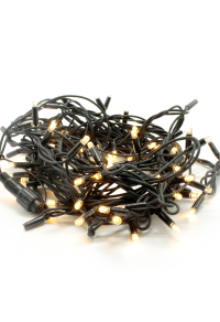 100 LED ГУМЕН КАБЕЛ ТОПЛО БЯЛО НИЗ СВЕТЛИНИ CONTECT. (МАКС 20) 10CM DIST. 10M IP65, 1.5 ОЛОВЕН КАБЕЛ